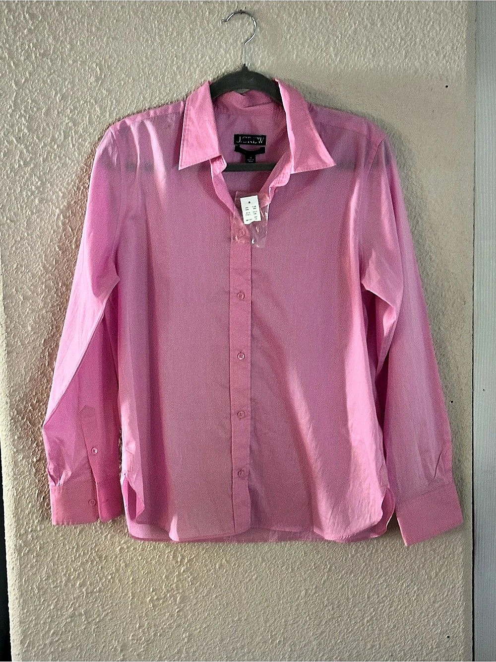 J.Crew Jules Classic Fit Button Down Shirt in Pink Size 10 Like New